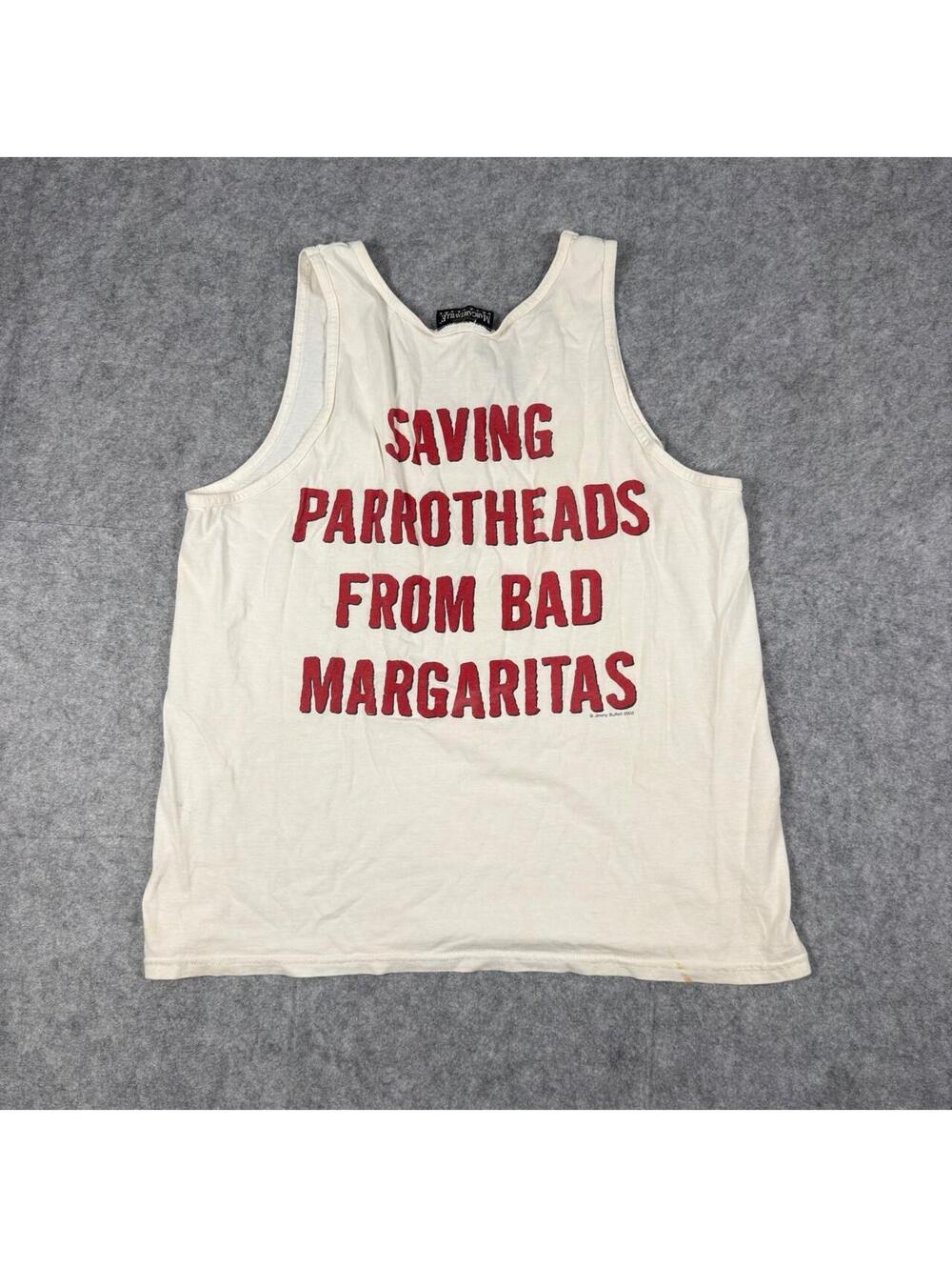 Vintage 2002 Jimmy Buffett Margaritaville Cancun Lifeguard Tank Top (Size L)
